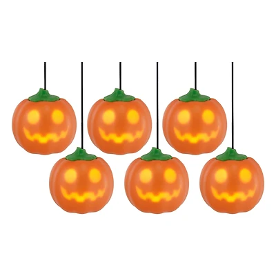 6ct. Animated Jack-O'-Lantern LED String Lights by Ashland®