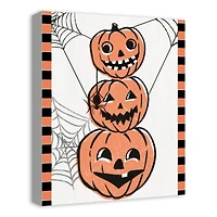 Jackolantern Stack 16" x 20" Canvas Wall Art