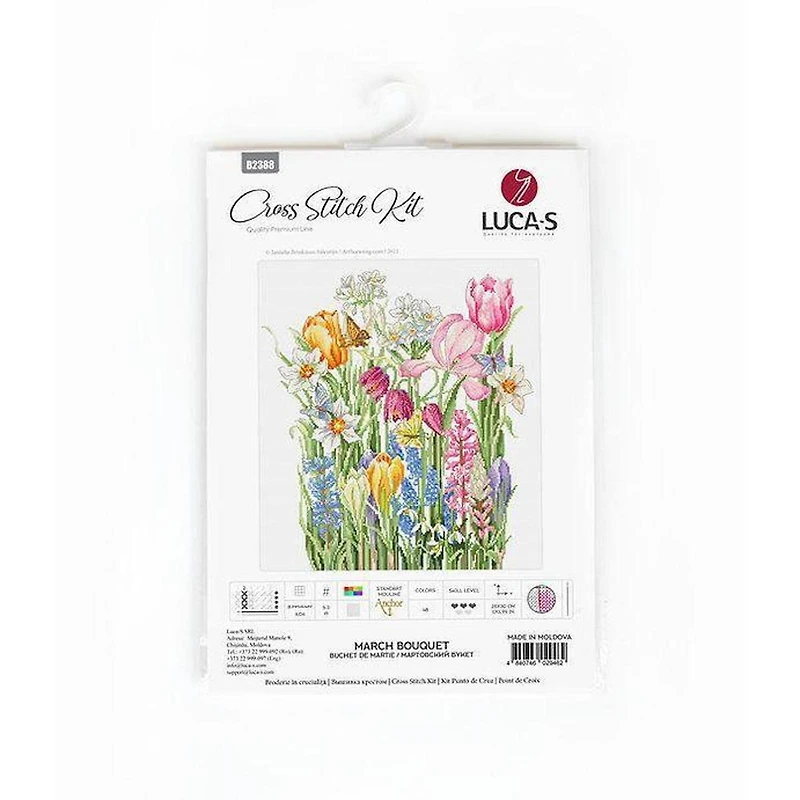 Luca-s March Bouquet Counted Cross Stitch Kit