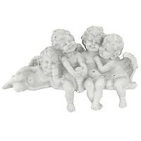Design Toscano 12" Tall Cherub Conclave Shelf Sitting Angel Sculpture