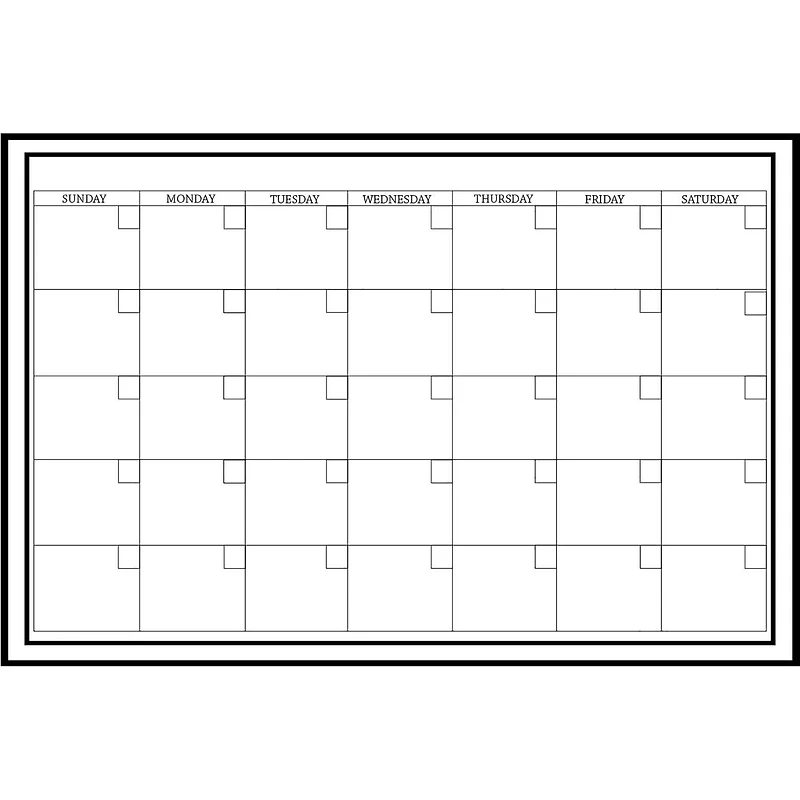 WallPops 36" Message & Calendar Dry Erase Wall Decal Bundle