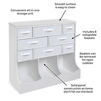 Badger Basket White Baskets & Bins Storage Station