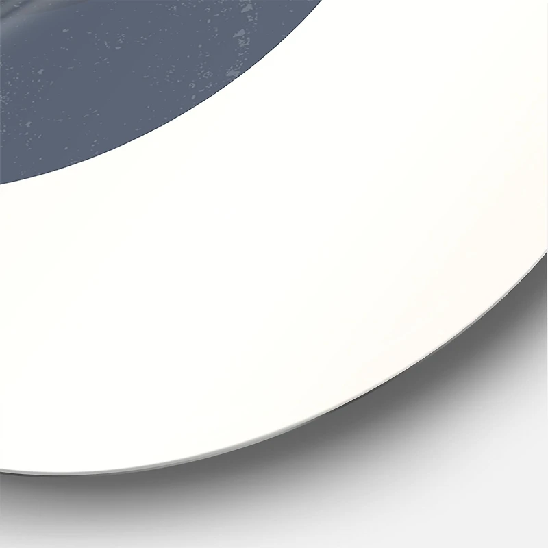 Designart - Abstract Sun & Moon Geometrics In Blue & Orange