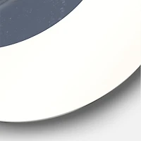 Designart - Abstract Sun & Moon Geometrics In Blue & Orange