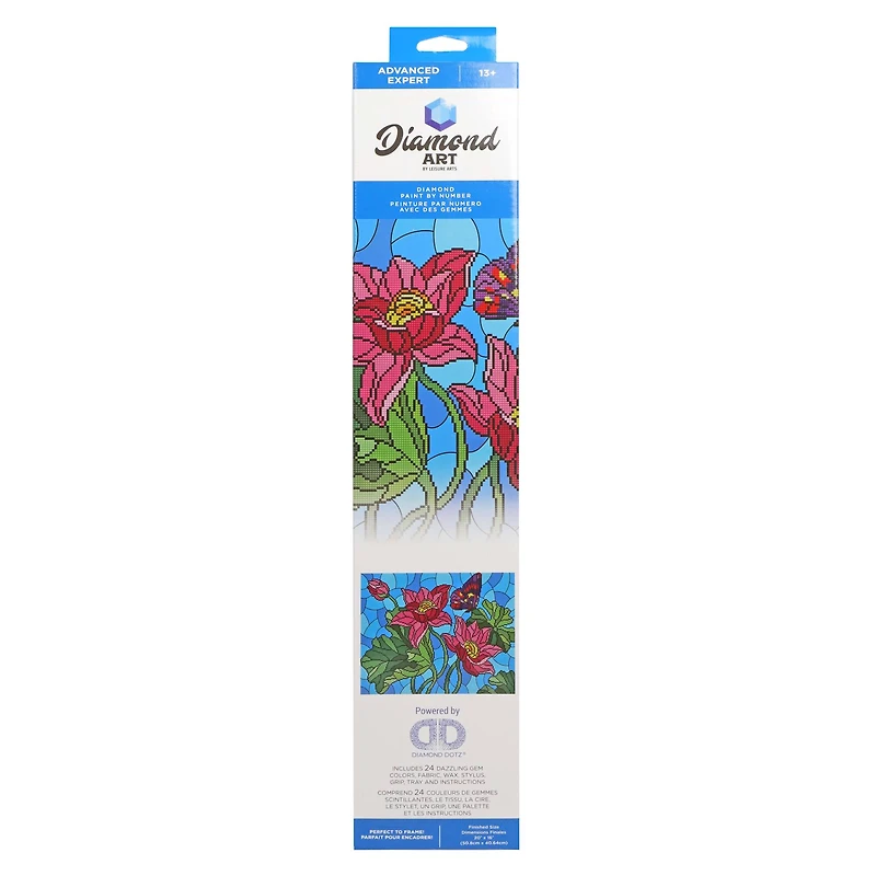 Diamond Art® Stain Glass Flower Advanced Kit
