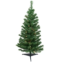 3ft. Pre-Lit Green Niagara Pine Artificial Christmas Tree, Clear Lights
