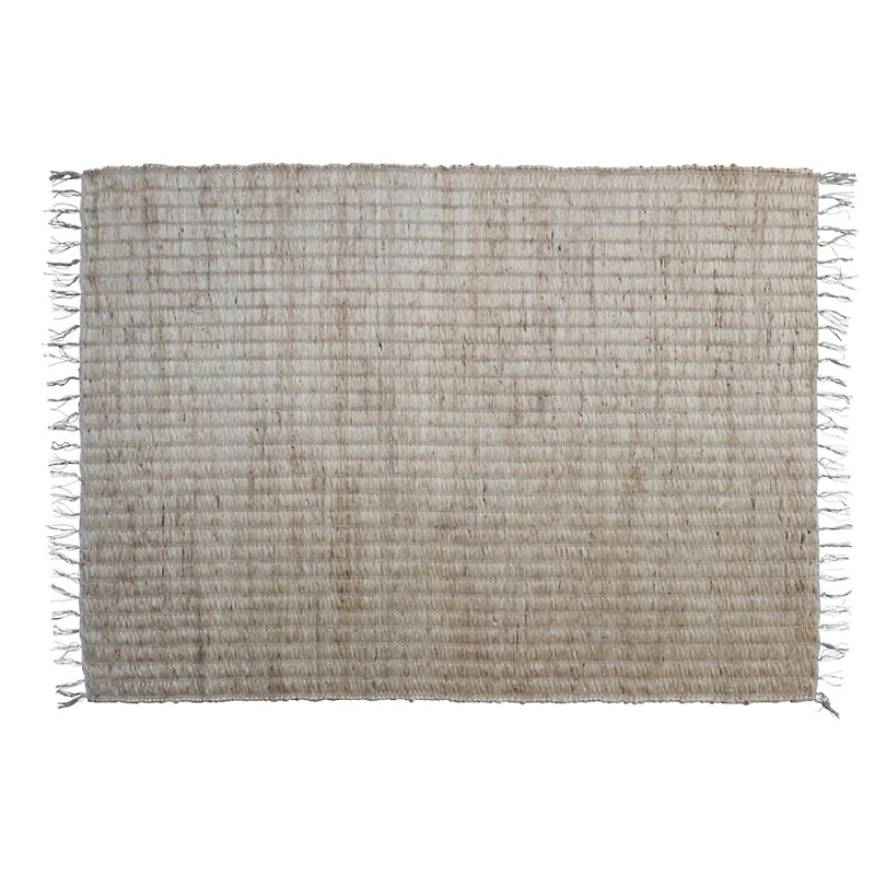 Hello Honey® Natural Boho Woven Jute & Cotton Rug with Fringe, 72" x 48"