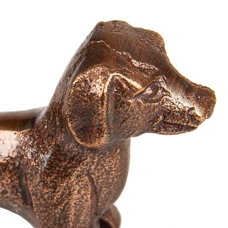 Mind Reader Dachshund Figurine Antique Brass Finish
