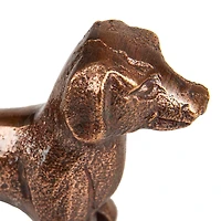 Mind Reader Dachshund Figurine Antique Brass Finish