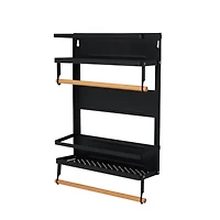 Household Essentials Metal Organizer with Paper Towel Holder