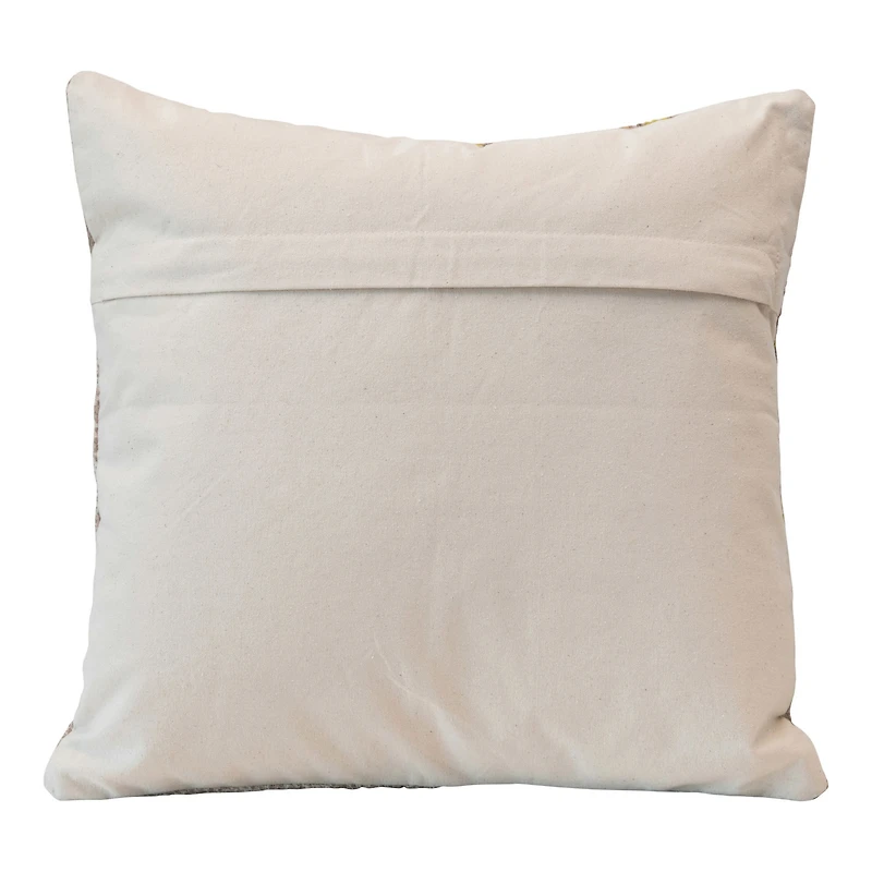 Hello Honey® Yellow Stonewashed Printed Cotton Pillow