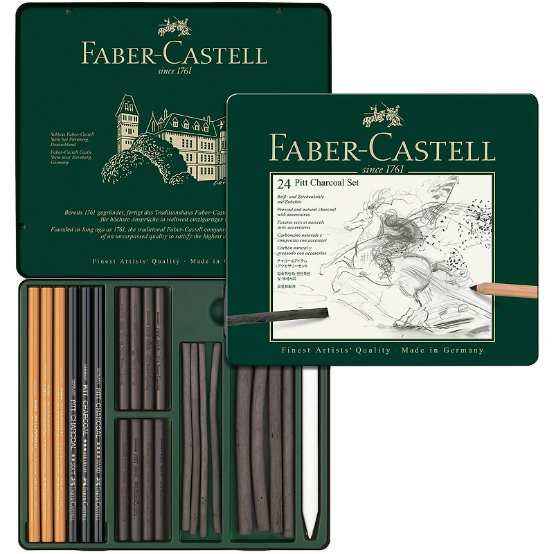 Faber-Castel Pitt Charcoal 24-Piece Set
