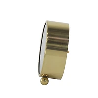 6" Glam Stainless Steel & Aluminum Clock Set