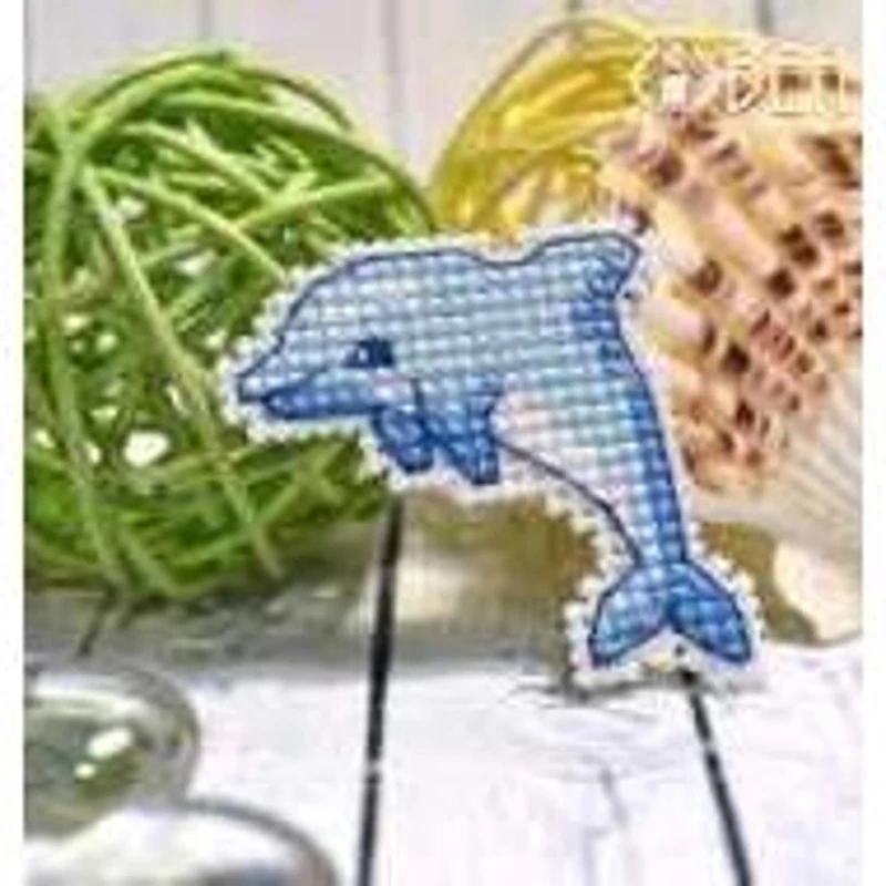 Oven Badge-Dolphin Cross Stitch Kit