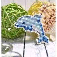 Oven Badge-Dolphin Cross Stitch Kit