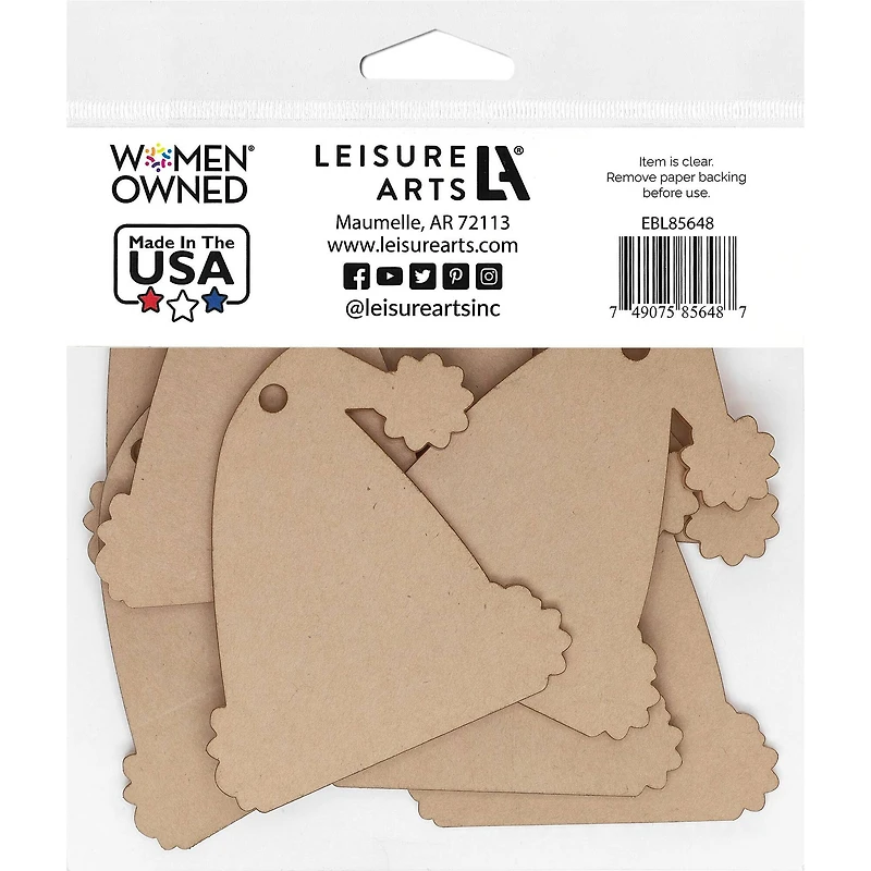 Essentials by Leisure Arts 3" Santa Hat Clear Acrylic Ornaments, 10ct.