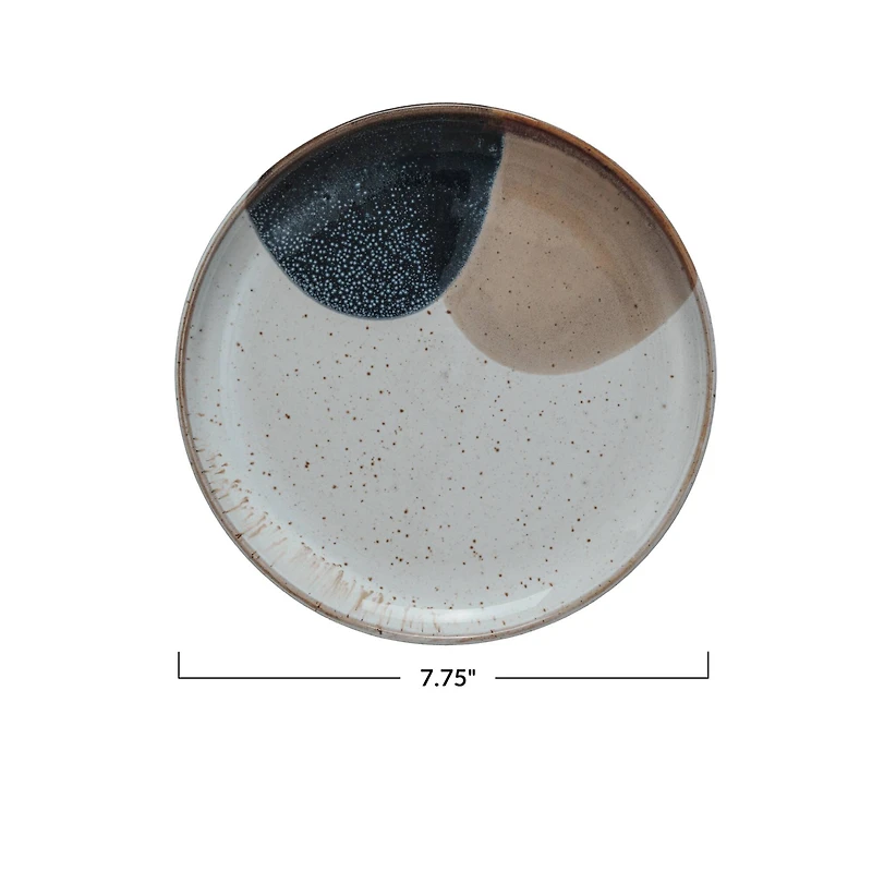 Hello Honey® 7.75" Earthen Hues Stoneware Plates, 4ct.