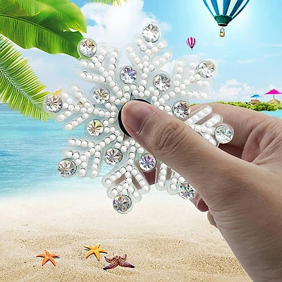 Sparkly Selections Snowflake Fidget Spinner Diamond Painting