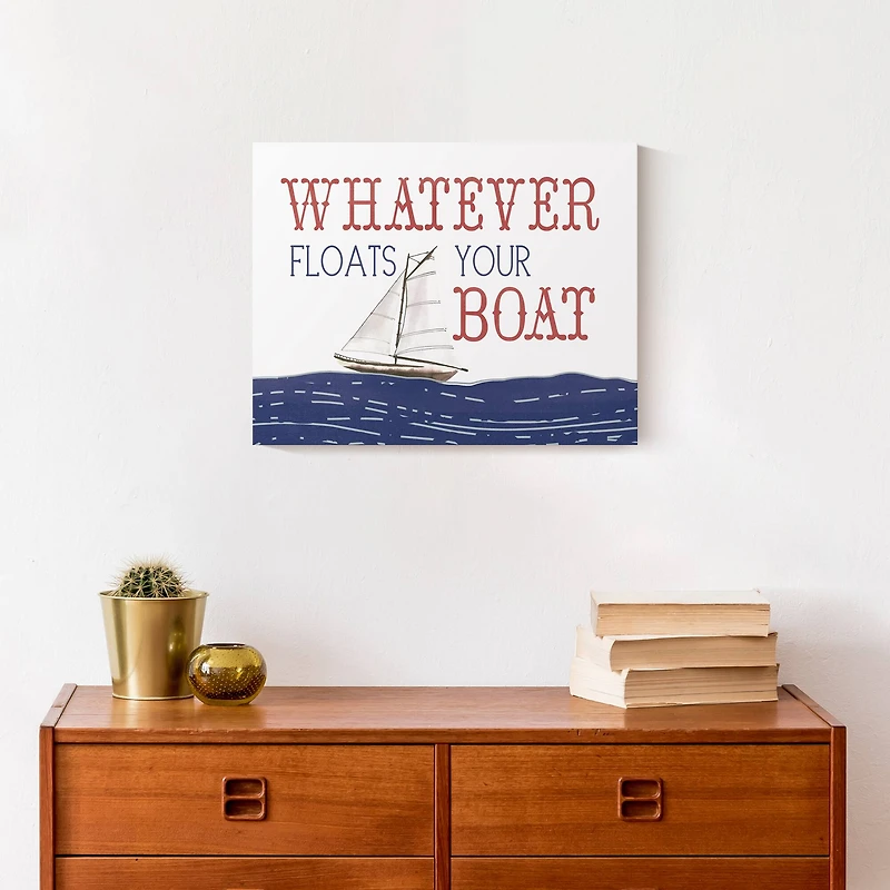 Whatever Floats Your Boat Canvas Wall Art