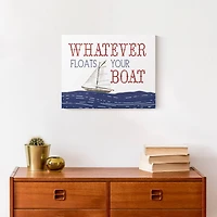 Whatever Floats Your Boat Canvas Wall Art