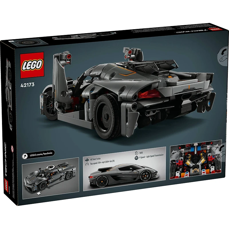 LEGO® Technic™ Koenigsegg Jesko Absolut Gray Hypercar 42173