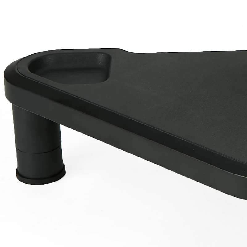 Mind Reader Black Monitor Plastic Stand Riser Set