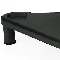 Mind Reader Black Monitor Plastic Stand Riser Set