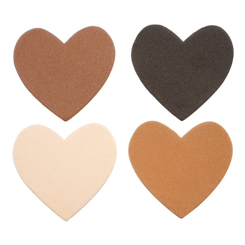 Neutrals Heart Foam Stickers by Creatology®, 120ct.