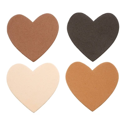 Neutrals Heart Foam Stickers by Creatology®, 120ct.