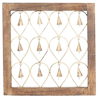 16" Brown Mango Wood Farmhouse Wall Decor, 2ct.