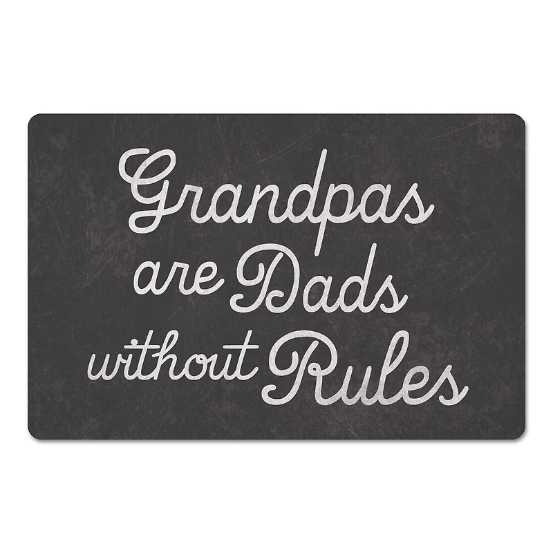 18" x 27" Grandpas Are Dads without Rules Floor Mat