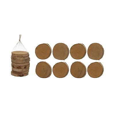 Hello Honey® 4" Round Birch Wood Slices, 6ct.