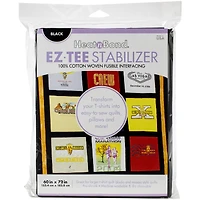 HeatnBond EZ-TEE Black Woven Fusible Stabilizer, 60" x 72"