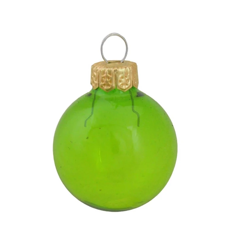 Whitehurst 8 Pack 3.25" Transparent Glass Ball Ornaments