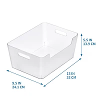 12 Pack: Large Clear Open Storage Bin by Simply Tidy®