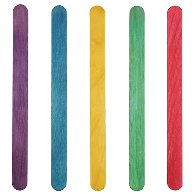 Multicolor Wood Craft Sticks by Creatology™