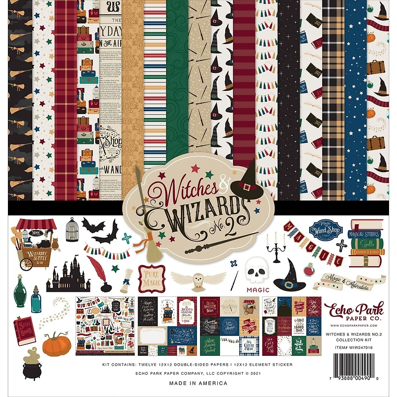 Echo Park™ Paper Co. Witches & Wizards No. 2 Collection Kit, 12" x 12"