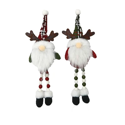 Santa's Workshop 11" Reindeer Gnome Ornaments, 2ct.