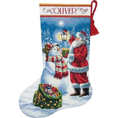 Dimensions® Gold Collection® Holiday Glow Stocking Counted Cross Stitch Kit