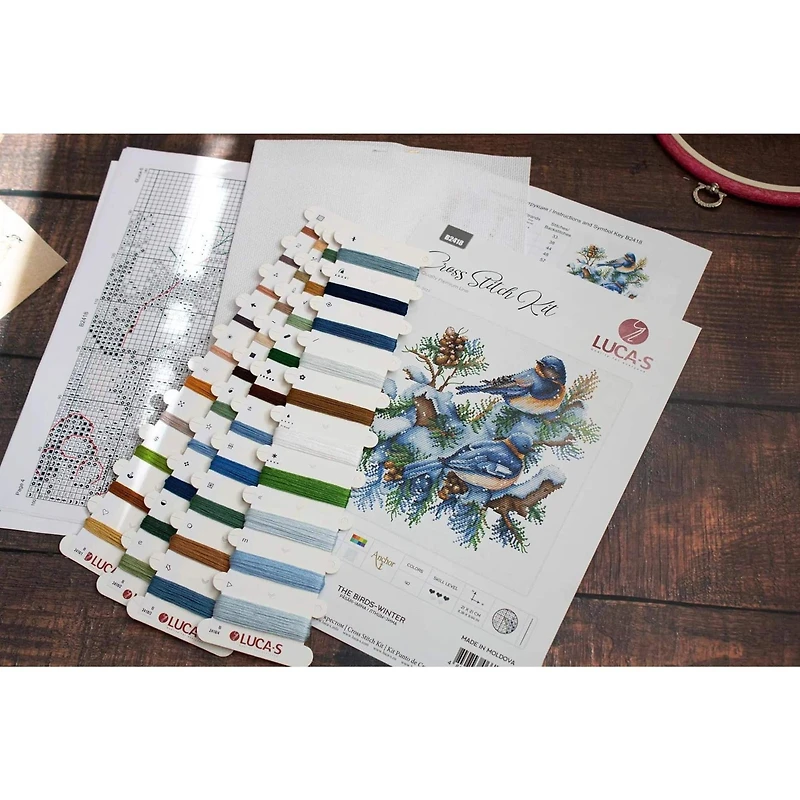 Luca-S The Birds-Winter Counted Cross-Stitch Kit