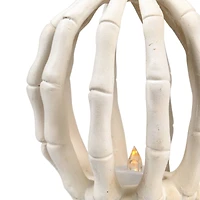 7" LED Lighted Skeleton Pumpkin