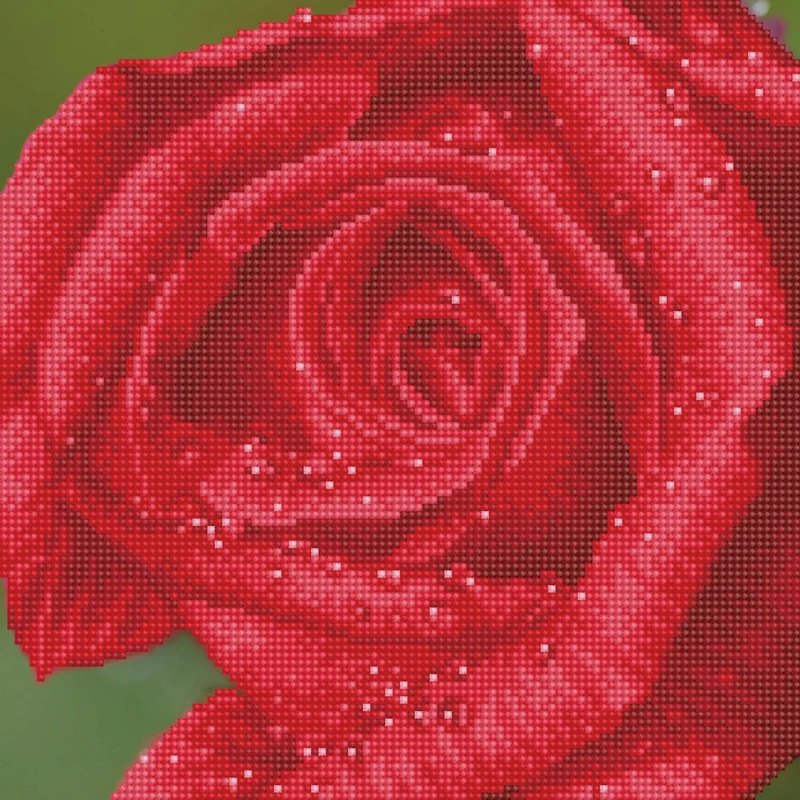 Diamond Dotz® Intermediate Rose Dew with Frame Diamond Painting Kit