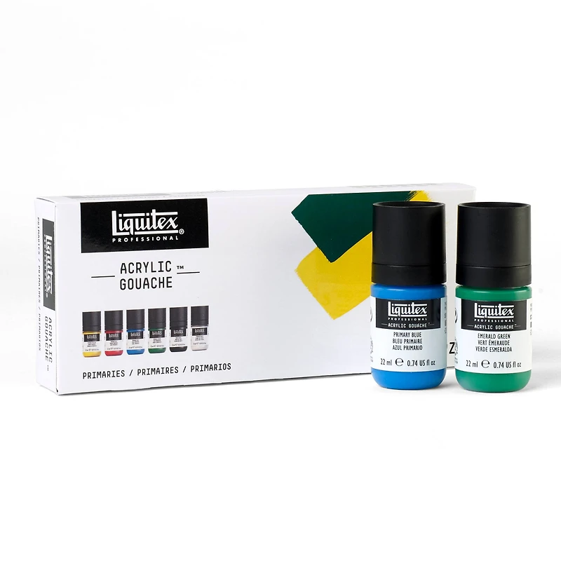 Liquitex® Professional Primaries 22mL Acrylic Gouache, 6ct.