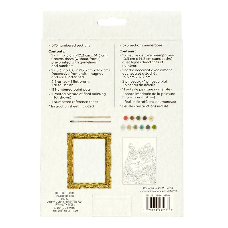 Royal Kitty Paint-by-Number Framed Mini by Artist's Loft®