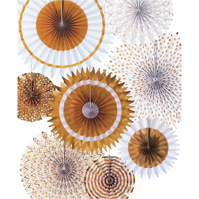 Gold Print Rosette Décor Kit by Celebrate It™