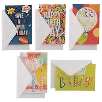 JAM Paper 4" x 6" Happy Birthday Assortment Cards & Matchings Envelope Set, 10ct.