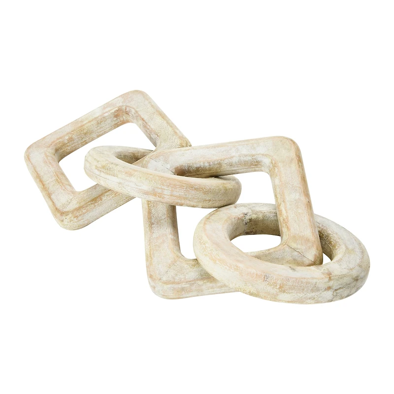 Hello Honey® 15.5" Whitewashed Mango Wood Chain Décor