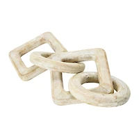 Hello Honey® 15.5" Whitewashed Mango Wood Chain Décor