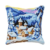 Orchidea Cushion Cross Stitch Kit  Winter Village