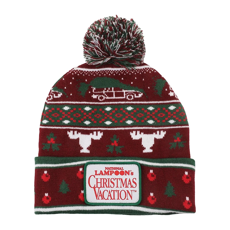 National Lampoon's Christmas Vacation™ Red & Green Pom Pom Beanie